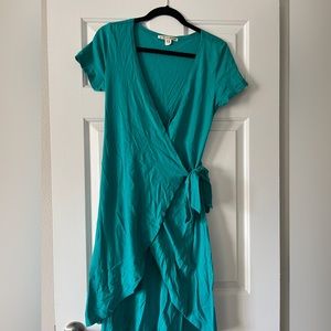 Turquoise Wrap Dress